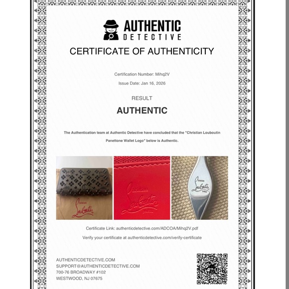 Christian Louboutin Panettone Calfskin Wallet Full Inclusion & COA - Picture 11 of 11